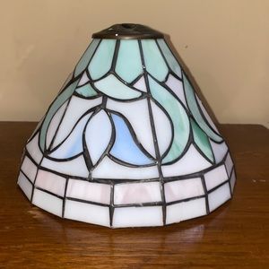 Vintage stained glass Tiffany style lamp shade